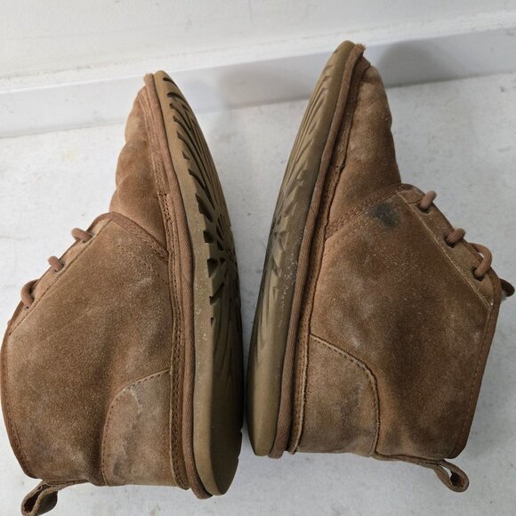 UGG Neumel Brown Suede Men\'s Lace Ankle Chukka Boots Wool Blend Lined main image 8